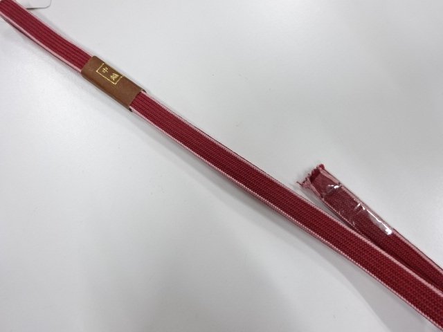 未使用品　正絹　帯留め用　手組三分紐